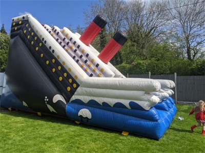Double Lane 15Ft Titanic Inflatable Slide